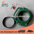 Concrete pump pipe adjustable clamp coupling